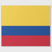 Papier Cadeau Drapeau de Colombie (Plat)