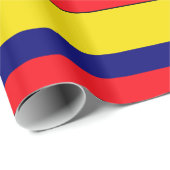 Papier Cadeau Drapeau de Colombie (Coin rond)