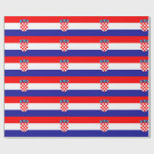 Papier Cadeau Drapeau de Croatie (Plat)