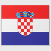 Papier Cadeau Drapeau de Croatie (Plat)