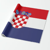 Papier Cadeau Drapeau de Croatie (Déroulé)