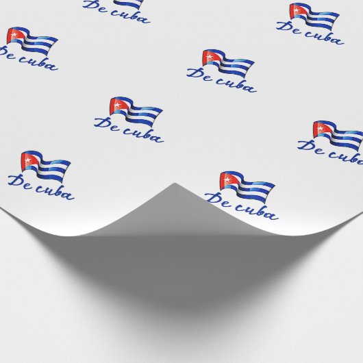 Papier Cadeau Drapeau de Cuba 🇨 🇺 (Coin)