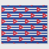 Papier Cadeau Drapeau de Cuba (Plat)