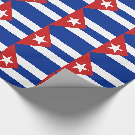 Papier Cadeau Drapeau de Cuba (Coin)