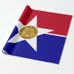 Papier Cadeau Drapeau de Dallas (Texas)
