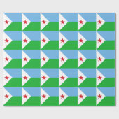 Papier Cadeau Drapeau de Djibouti (Plat)