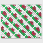 Papier Cadeau Drapeau de dragon du Pays de Galles Gallois (Plat)