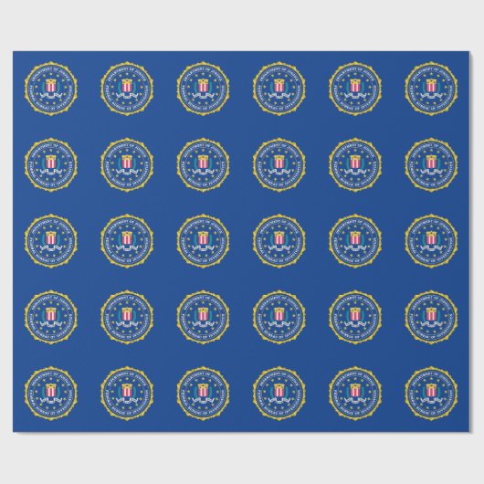 Papier Cadeau Drapeau de FBI (Plat)