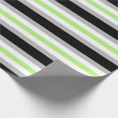 Papier Cadeau Drapeau de fierté agender (Coin)