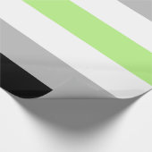 Papier Cadeau Drapeau de fierté agender (Coin)