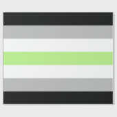 Papier Cadeau Drapeau de fierté agender (Plat)