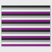 Papier Cadeau Drapeau de fierté asexué (Plat)