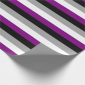 Papier Cadeau Drapeau de fierté asexué (Coin)