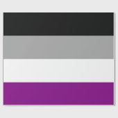 Papier Cadeau Drapeau de fierté asexué (Plat)