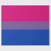 Papier Cadeau Drapeau de fierté bisexuel (Plat)