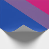 Papier Cadeau Drapeau de fierté bisexuel (Coin)