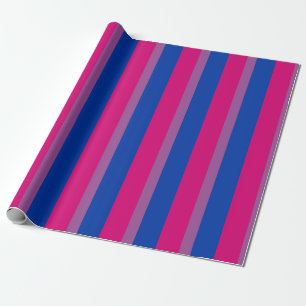 Papier Cadeau Drapeau de fierté bisexuel vertical