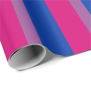 Papier Cadeau Drapeau de fierté bisexuel vertical