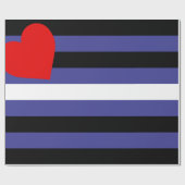 Papier Cadeau Drapeau de fierté cuir (Plat)
