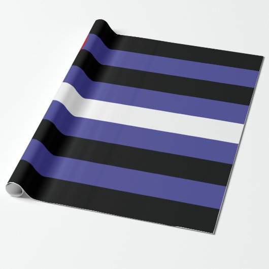 Papier Cadeau Drapeau de fierté cuir (Déroulé)