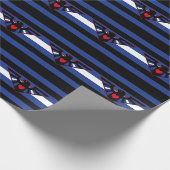 Papier Cadeau Drapeau de fierté d'aigle en cuir (Coin)