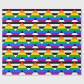 Papier Cadeau Drapeau de fierté d'allié (Plat)