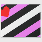 Papier Cadeau Drapeau de fierté de fille de cuir (Plat)