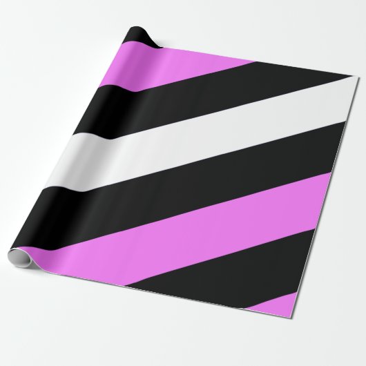 Papier Cadeau Drapeau de fierté de fille de cuir (Déroulé)