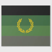 Papier Cadeau Drapeau de fierté de l'uniforme militaire (Plat)