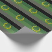 Papier Cadeau Drapeau de fierté de l'uniforme militaire (Coin)