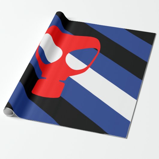 Papier Cadeau Drapeau de fierté de masque (Déroulé)