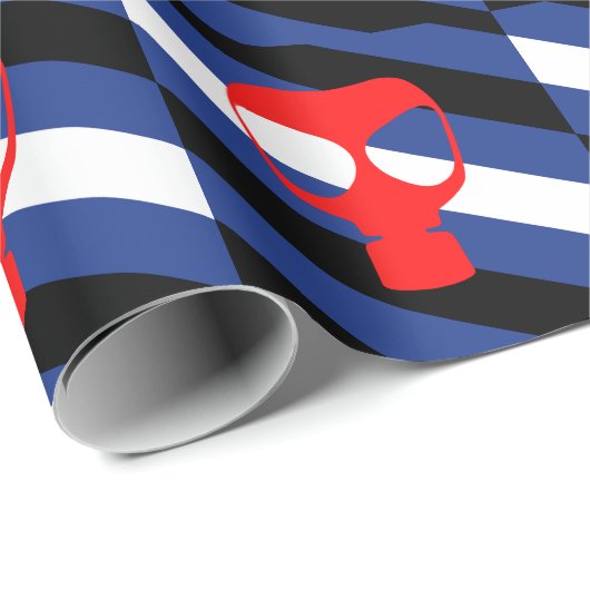 Papier Cadeau Drapeau de fierté de masque (Coin rond)