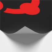 Papier Cadeau Drapeau de fierté de niche (Noir) (Coin)