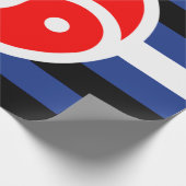 Papier Cadeau Drapeau de fierté de pratique du cuir (Coin)