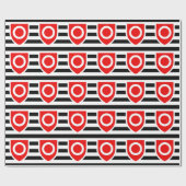 PAPIER CADEAU DRAPEAU DE FIERTE DE PROPRIÉTÉ (Plat)