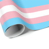 Papier Cadeau Drapeau de fierté de transsexuel - arc-en-ciel de (Coin rond)