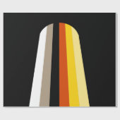 Papier Cadeau Drapeau de fierté des cheveux longs (Plat)