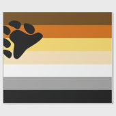 Papier Cadeau Drapeau de fierté des Ours (Plat)