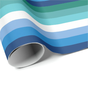 Papier Cadeau Drapeau de fierté gay masculin (Azur)