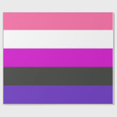 Papier Cadeau Drapeau de fierté genderfluid (Plat)