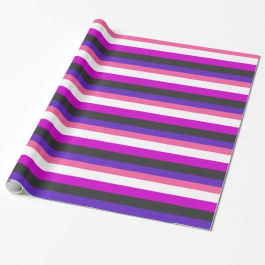 Papier Cadeau DRAPEAU DE Fierté GENDERFLUID (Déroulé)