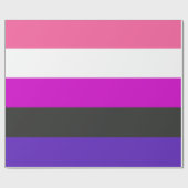 Papier Cadeau Drapeau de fierté genderfluid (Plat)