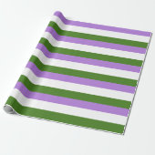 Papier Cadeau Drapeau de fierté genderqueer (Déroulé)