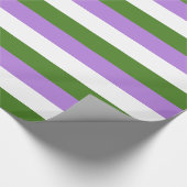 Papier Cadeau Drapeau de fierté genderqueer (Coin)