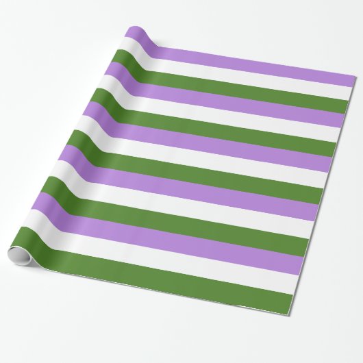 Papier Cadeau Drapeau de fierté genderqueer (Déroulé)