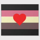 Papier Cadeau Drapeau de fierté grasse (Plat)