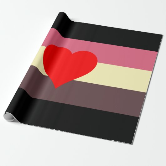 Papier Cadeau Drapeau de fierté grasse (Déroulé)