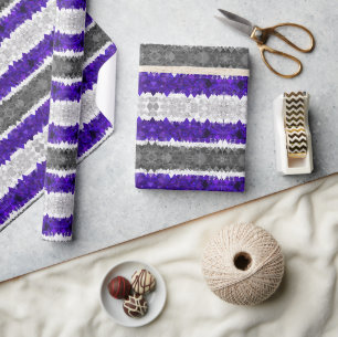 Papier Cadeau Drapeau de fierté Greygender Boho Géométrique Mod