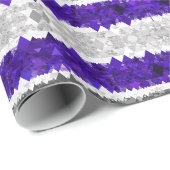 Papier Cadeau Drapeau de fierté Greygender Boho Géométrique Mod (Coin rond)