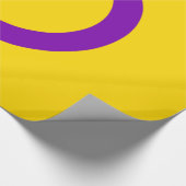 Papier Cadeau Drapeau de fierté intersexe (Coin)